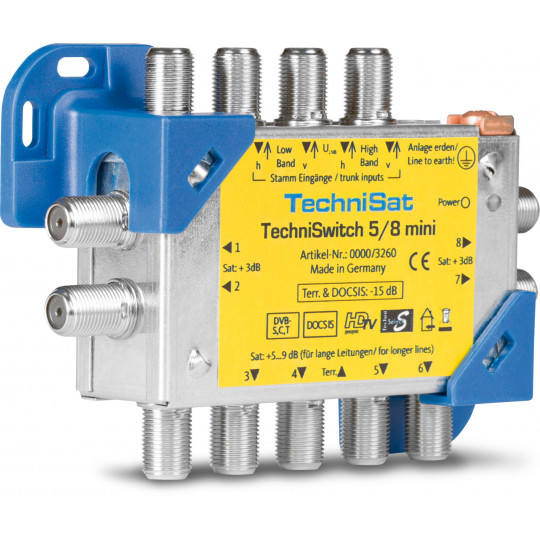TechniSat TECHNISWITCH 5/8 mini | 5x8 Multischalter ohne Netzteil | 0000/3260