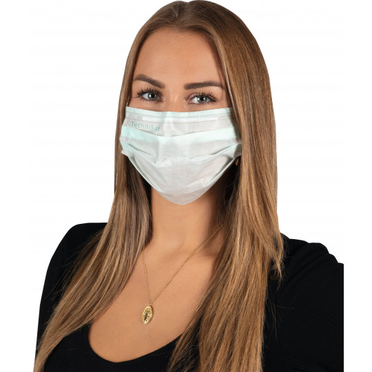 TechniSat TECHNIMASK M2 R, Medizinische Gesichtsmaske, 20 Stück (2 Polybeutel mit je 10 Stück)
