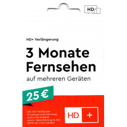 HD+ Verlängerung 3 Monate inkl. MultiScreen für alle Karten