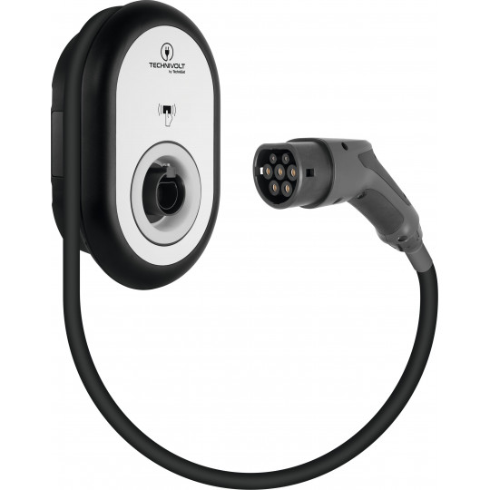 TechniSat TECHNIVOLT 101 | Wallbox mit 5m Kabel | 11 kW Ladestation | 0000/6401