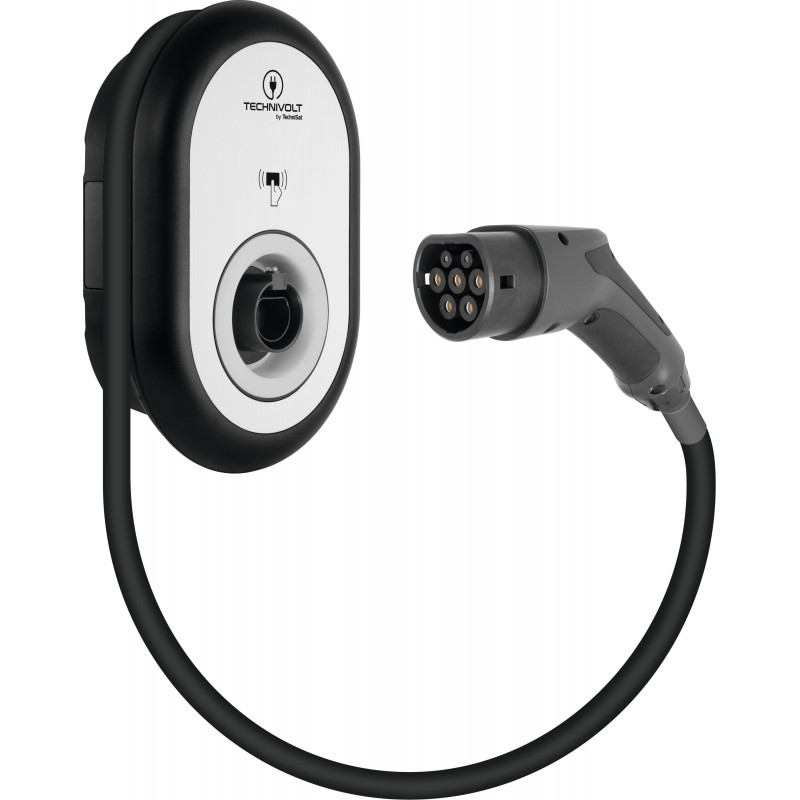 TechniSat TECHNIVOLT 101 | Wallbox mit 5m Kabel | 11 kW Ladestation | 0000/6401