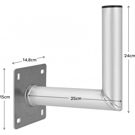 TechniSat TECHNIPLUS 25 | Alu-Wandhalter 25 cm Wandabstand | 0000/1723