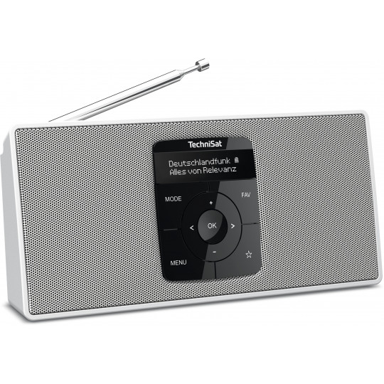 TechniSat DIGITRADIO 2 S | DAB+ Stereoradio mit Akku | weiss | 0001/3911