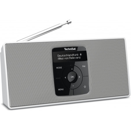 TechniSat DIGITRADIO 2 S | DAB+ Stereoradio mit Akku | weiss | 0001/3911