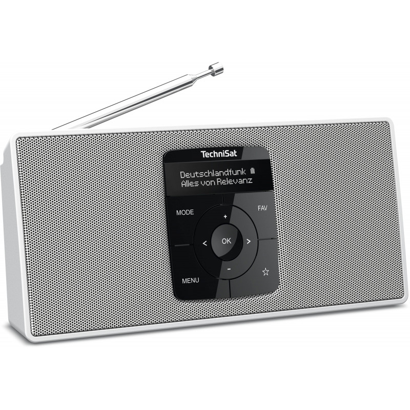TechniSat DIGITRADIO 2 S | DAB+ Stereoradio mit Akku | weiss | 0001/3911