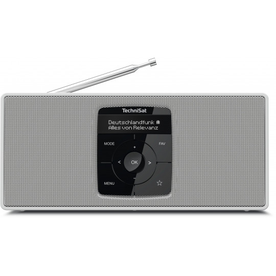 TechniSat DIGITRADIO 2 S | DAB+ Stereoradio mit Akku | weiss | 0001/3911