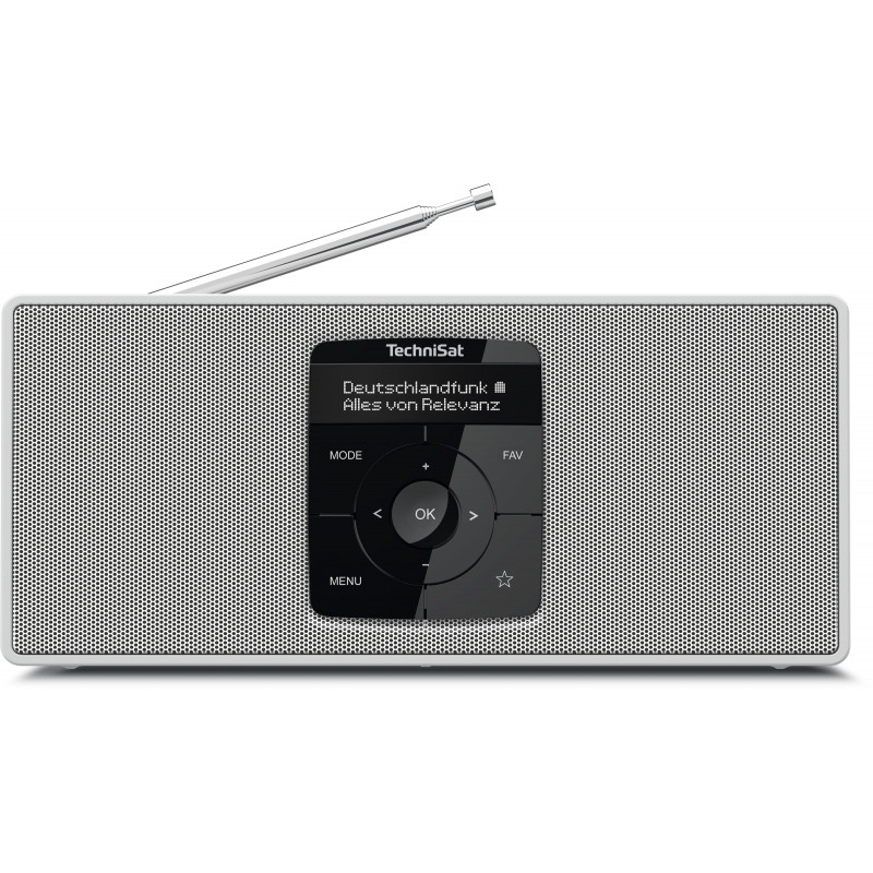 TechniSat DIGITRADIO 2 S | DAB+ Stereoradio mit Akku | weiss | 0001/3911