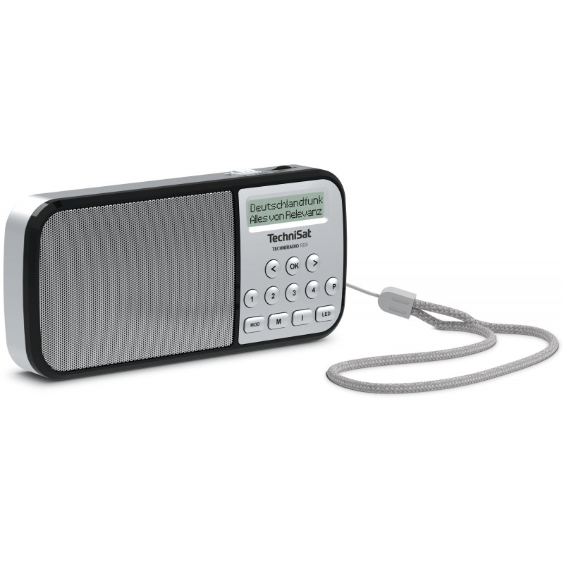 TechniSat TECHNIRADIO RDR - DAB+/UKW Mini Radio | silber| 0002/3922