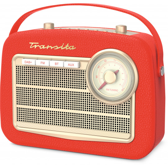 TRANSITA 130 DAB+/UKW Retro Radio | Portable | Akku | 60er Style