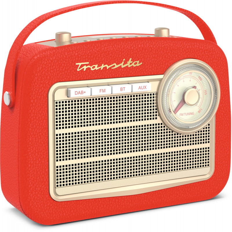 TRANSITA 130 DAB+/UKW Retro Radio | Portable | Akku | 60er Style