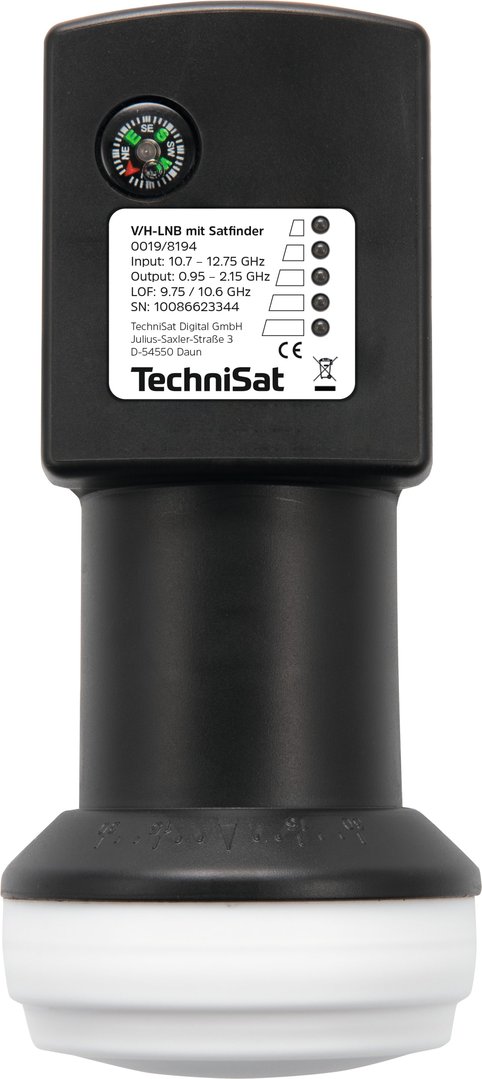 TechniSat Universal-Single-LNB mit SATFINDER | Black Edition | 0019/8194