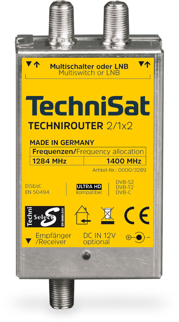 TechniSat TECHNIROUTER mini 2x1 | SCR Einkabel-Lösung | 0000/3289